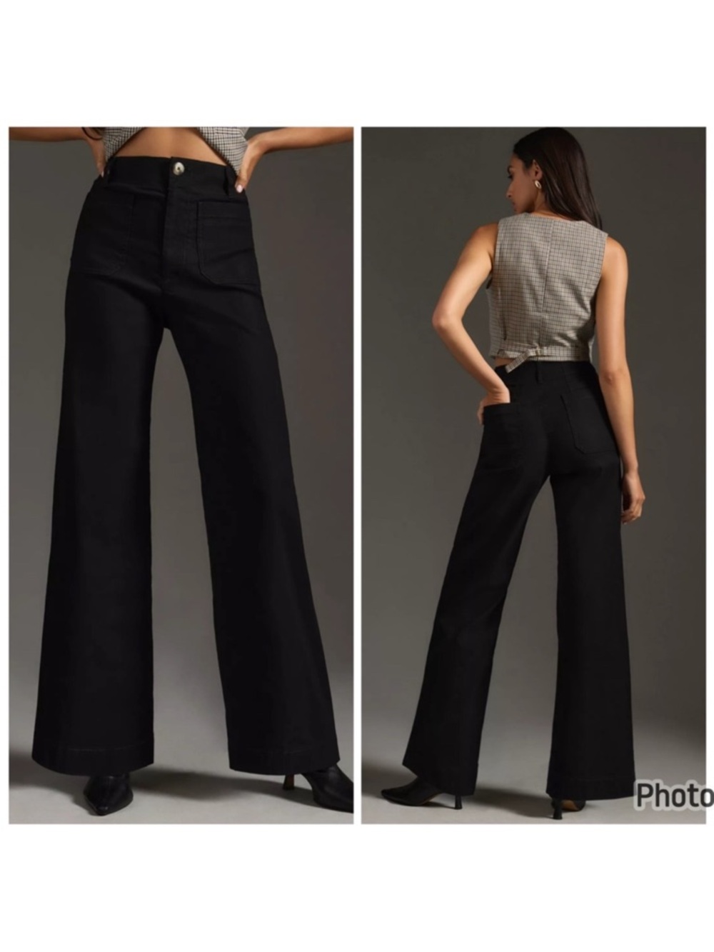 Anthropologie Maeve The Colette Magic Fabric Full-Length Pants Black size 0